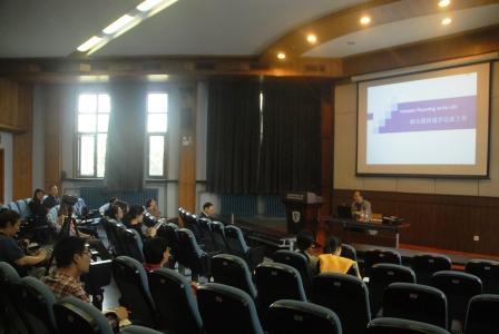 联合国大会和会议管理部逐字记录处处长傅鹏辉来鸭脖官网讲座-高翻学院-2016.05.09-照片02